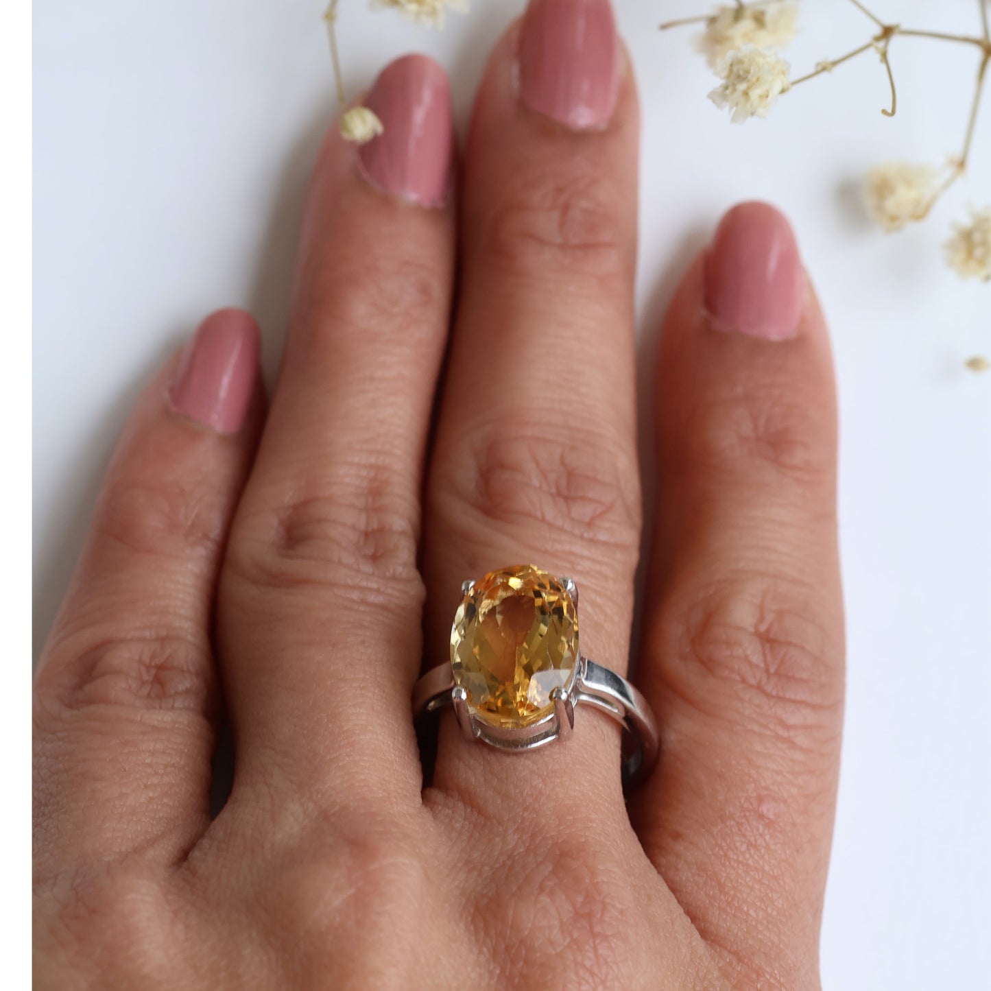 Aurelia Citrine Ring