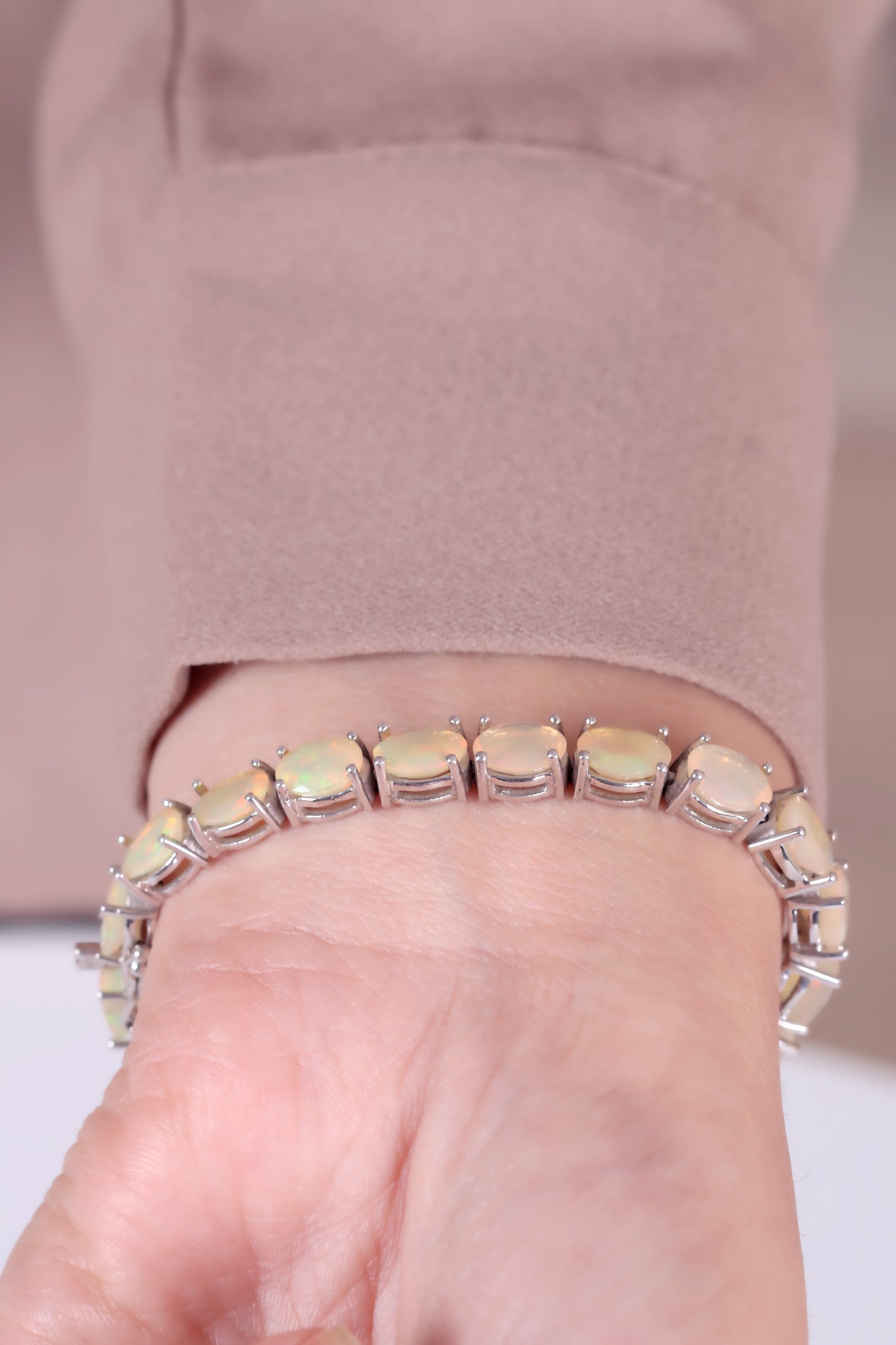 Silver Opal Bracelet