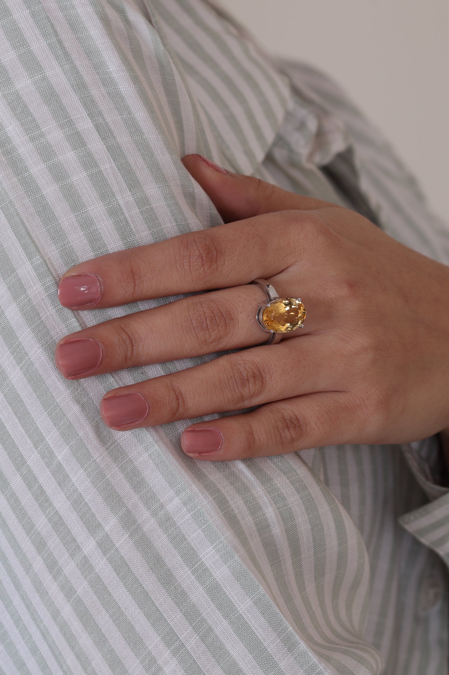 Aurelia Citrine Ring