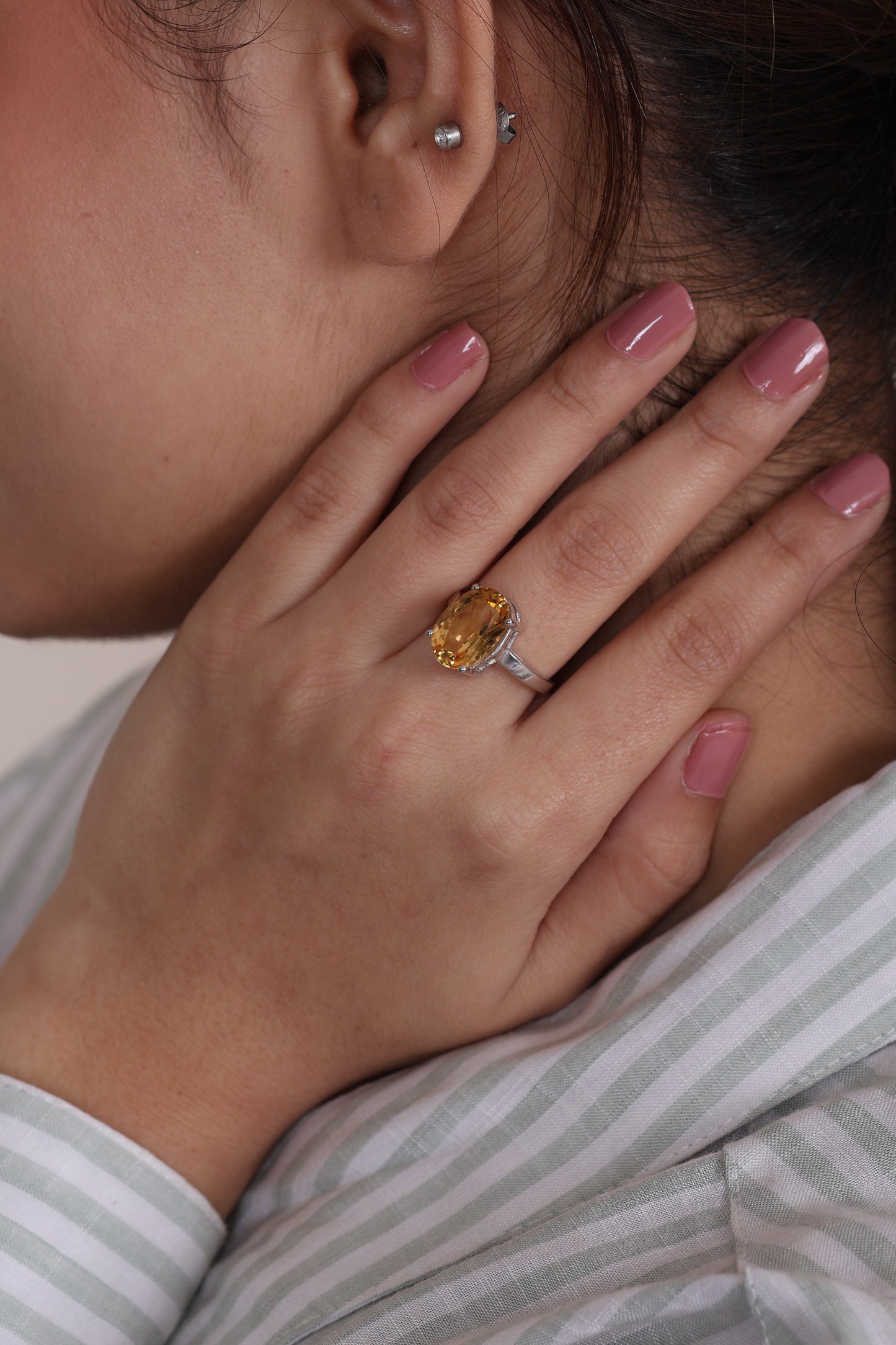 Aurelia Citrine Ring