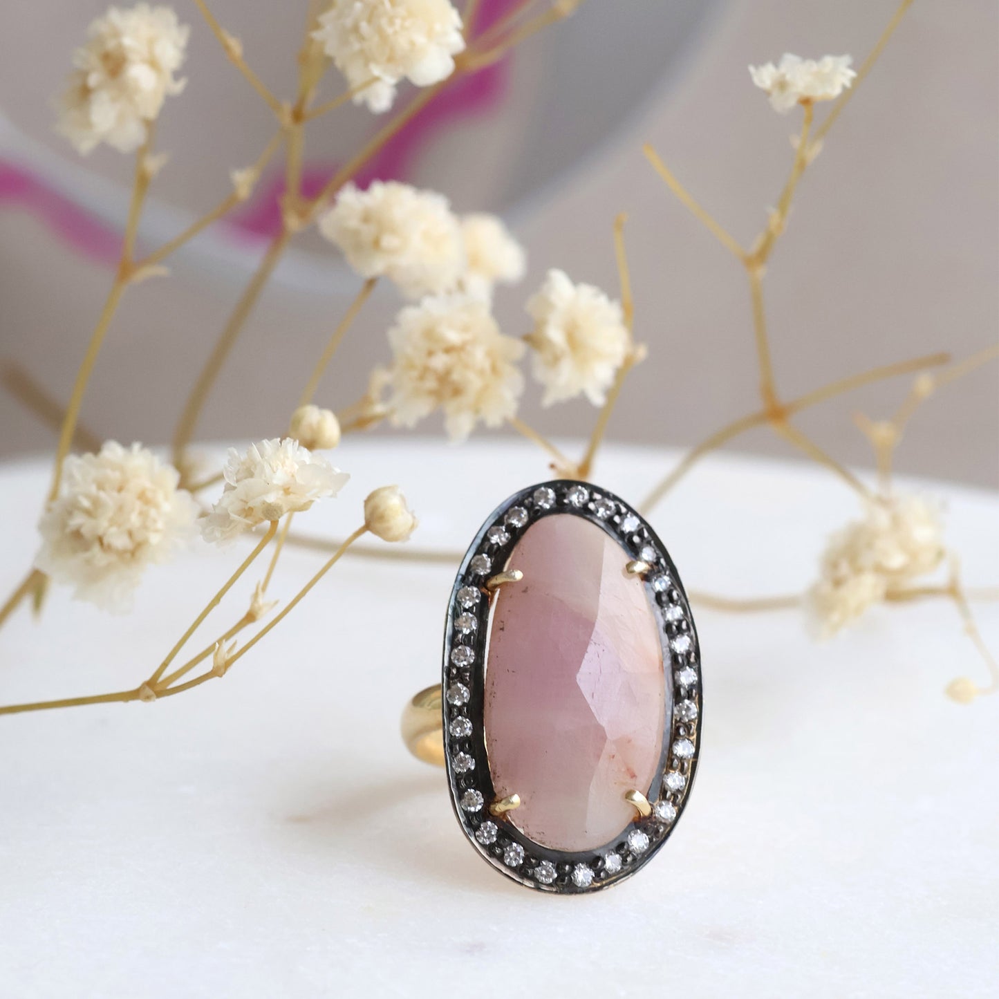 Selene Morganite Ring