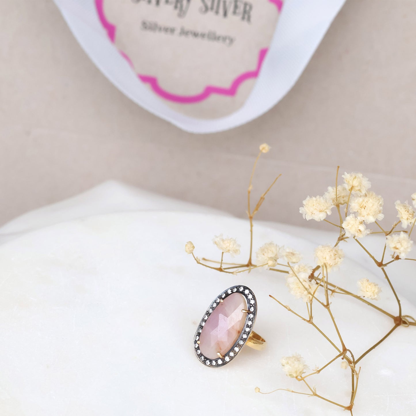 Selene Morganite Ring