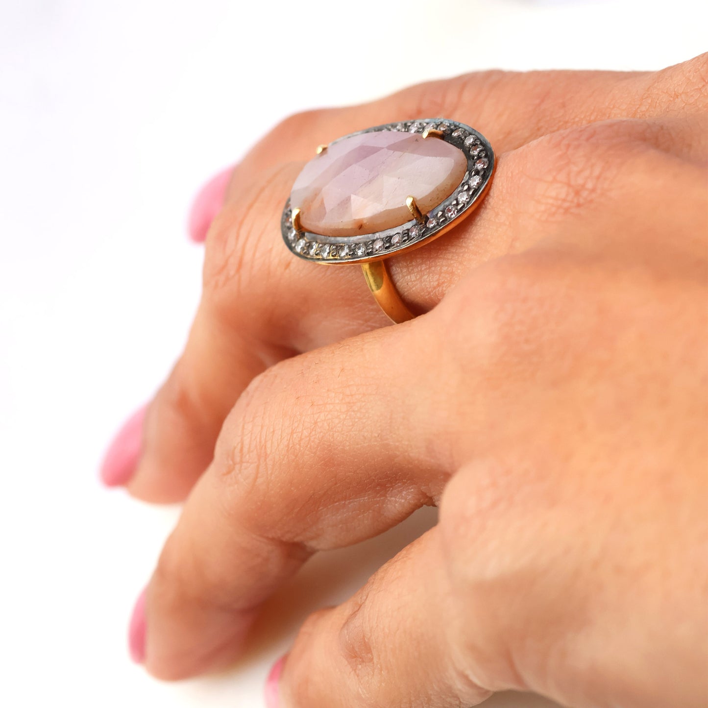 Selene Morganite Ring