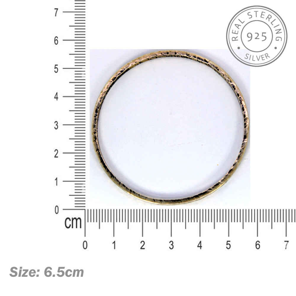 Small Lumina Silver Bangle Pair