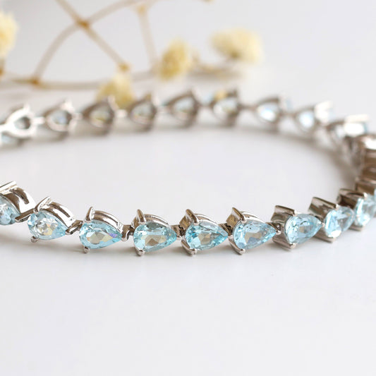 Natural Aquamarine Bracelet