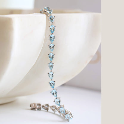 Natural Aquamarine Bracelet