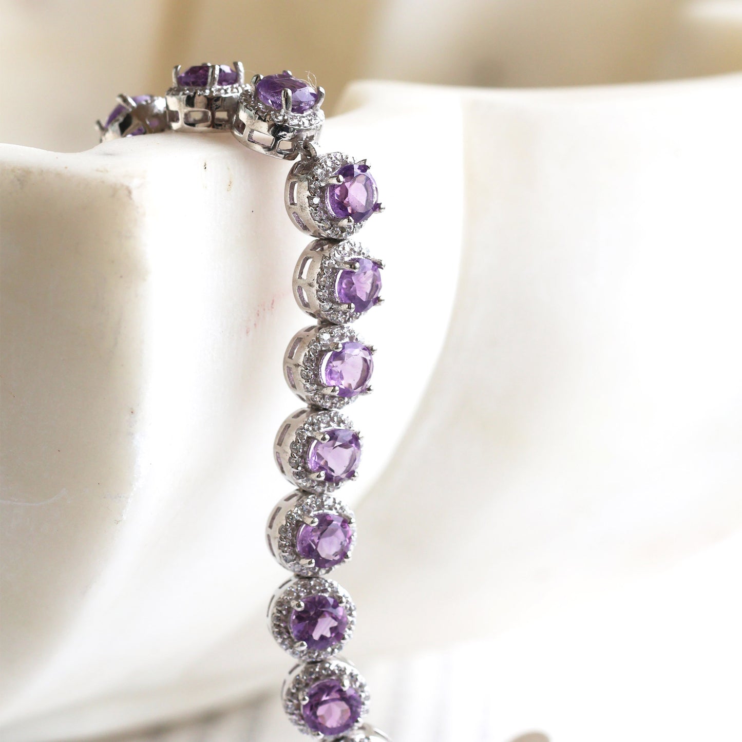 Natural Amethyst Bracelet