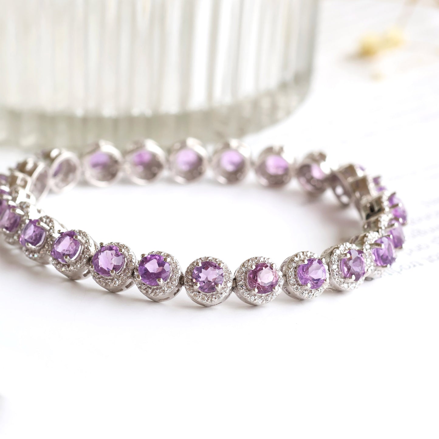 Natural Amethyst Bracelet
