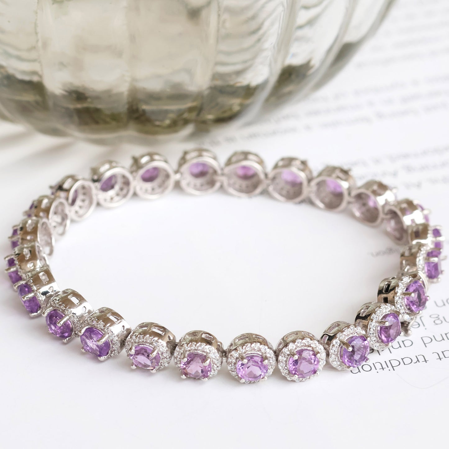 Natural Amethyst Bracelet