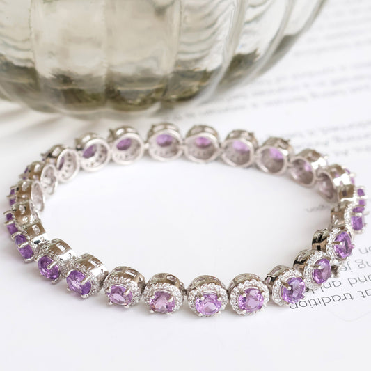 Natural Amethyst Bracelet