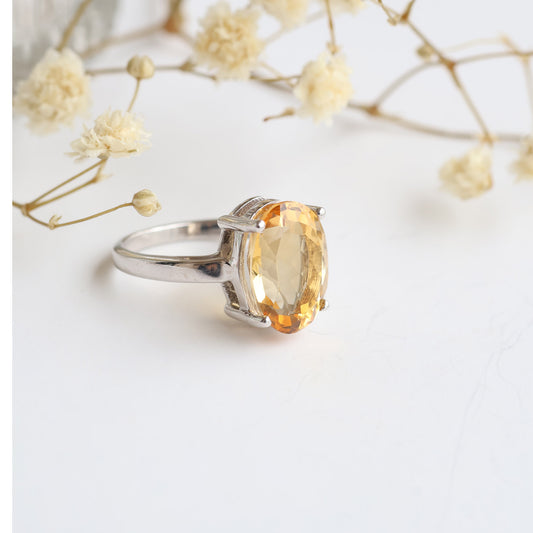 Aurelia Citrine Ring