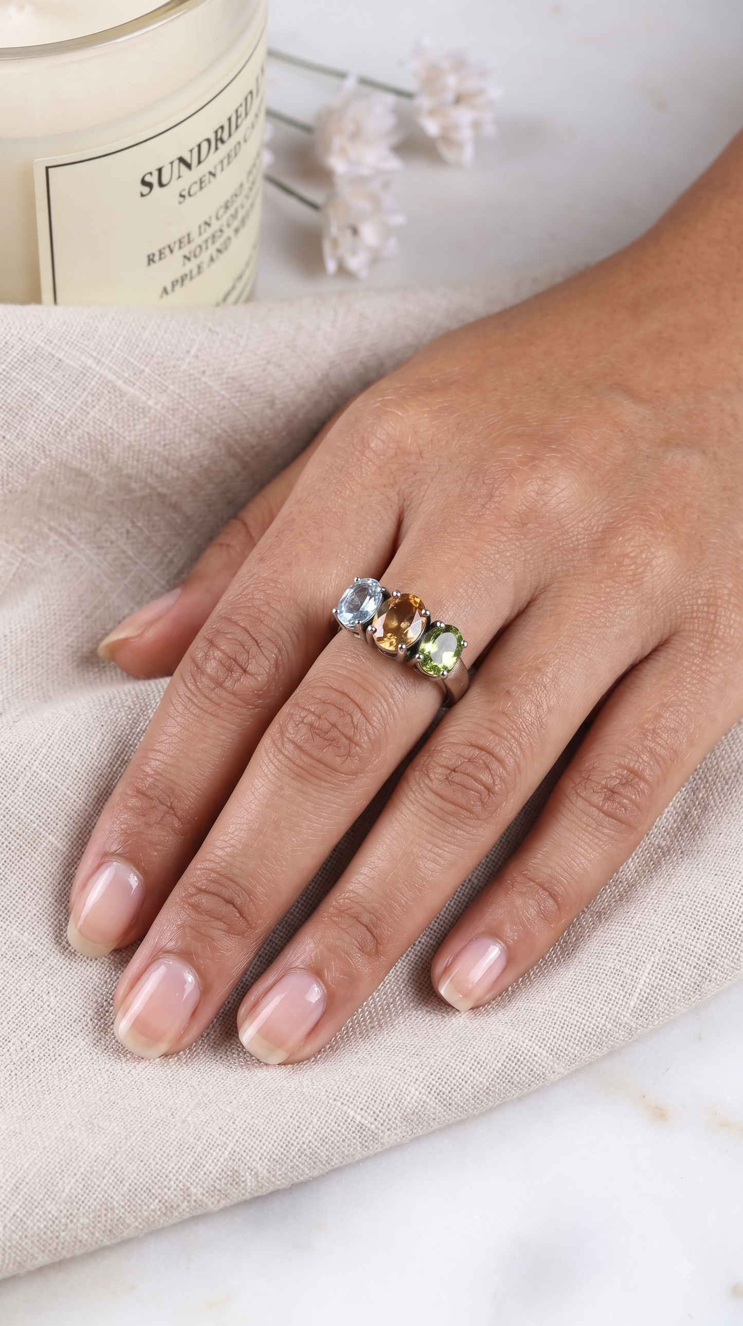 Aarya Tri-Glow Ring