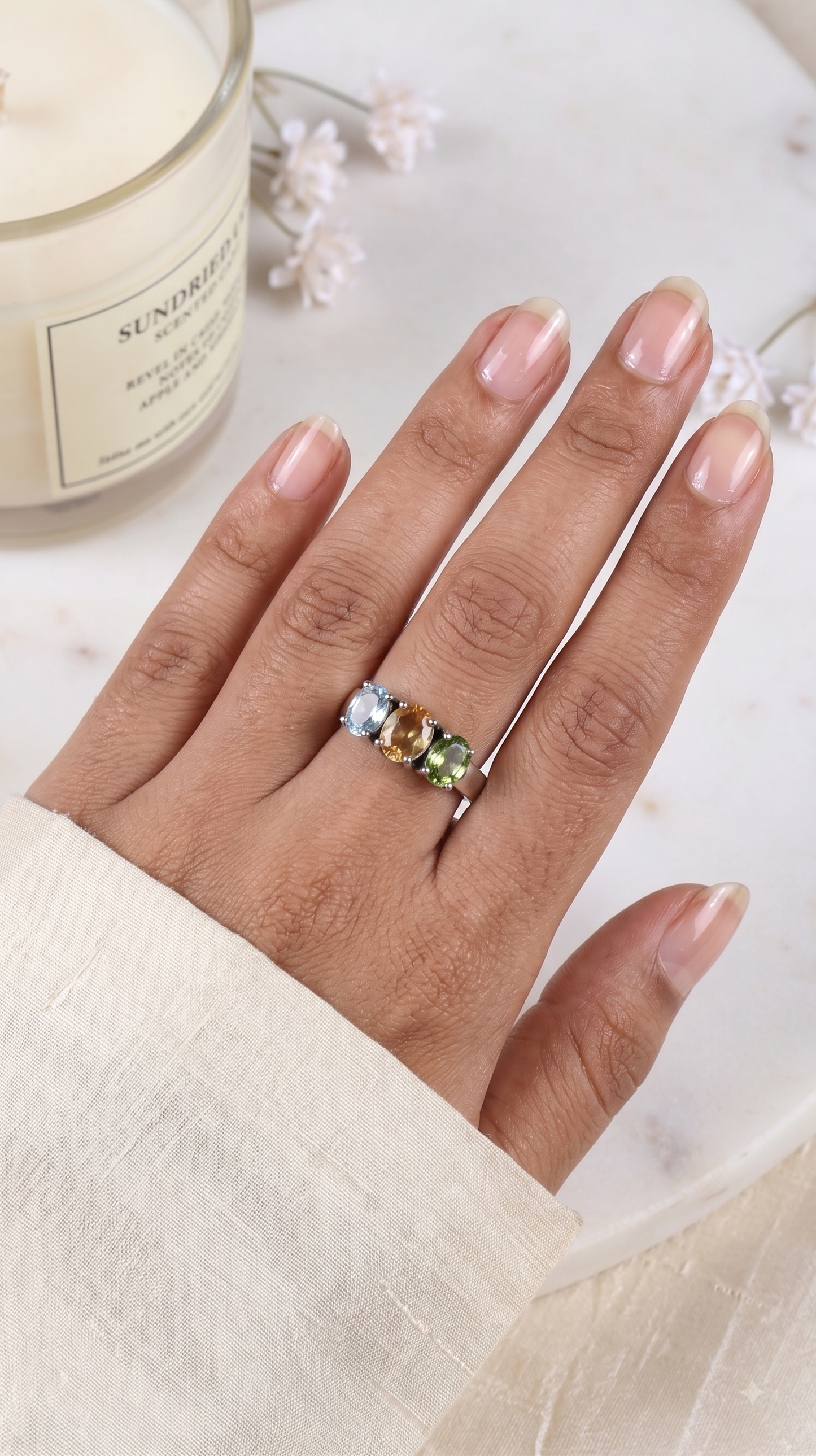 Aarya Tri-Glow Ring