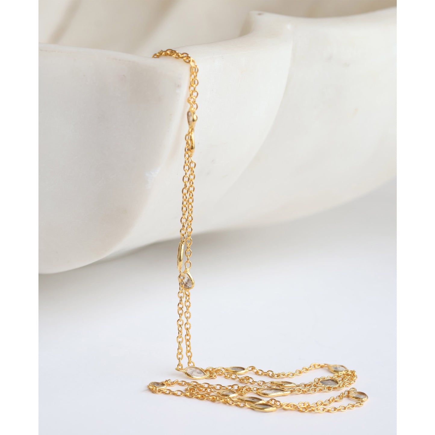 Zuri Gold Plated Diamond Chain