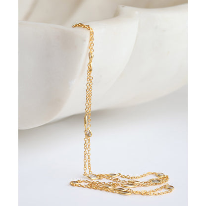Zuri Gold Plated Diamond Chain