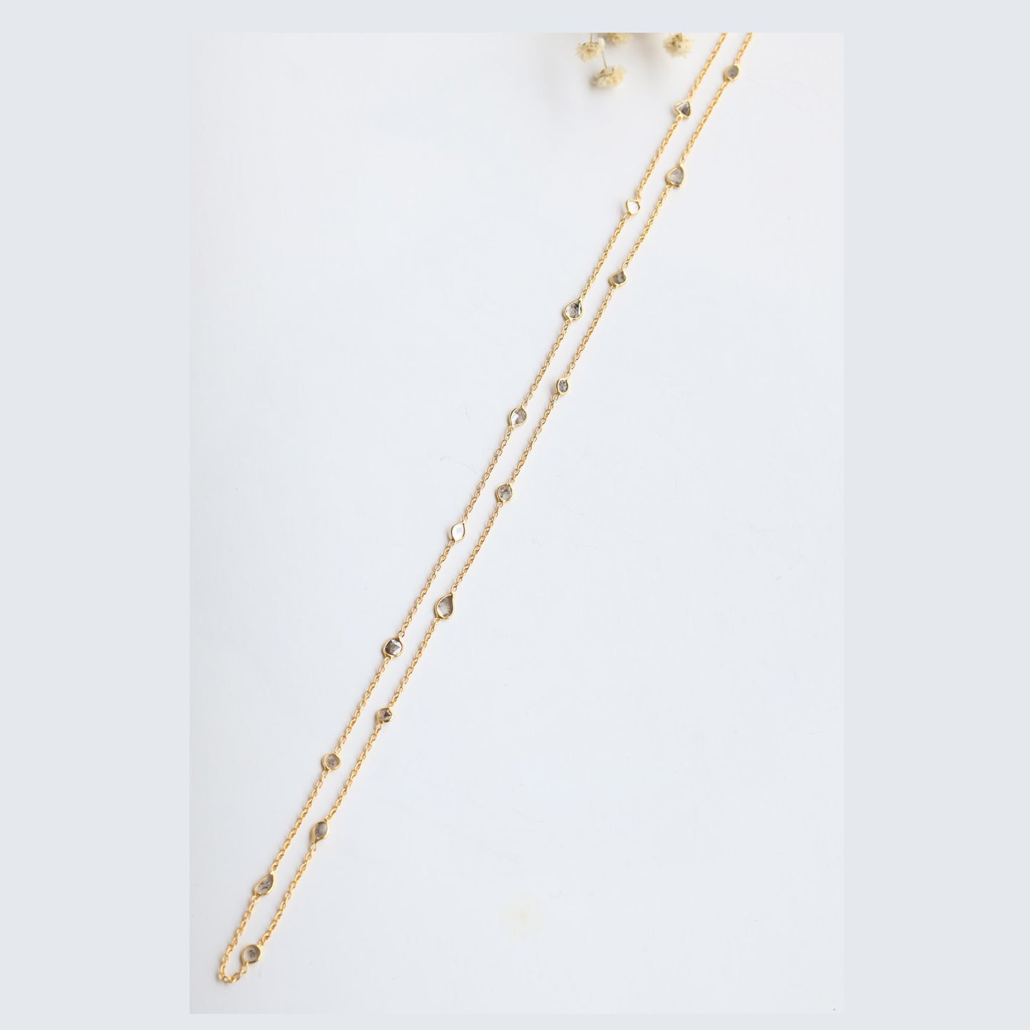 Zuri Gold Plated Diamond Chain