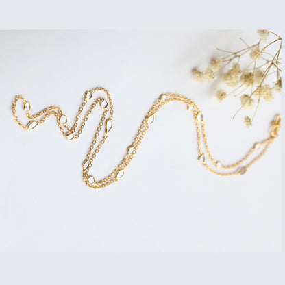 Zuri Gold Plated Diamond Chain