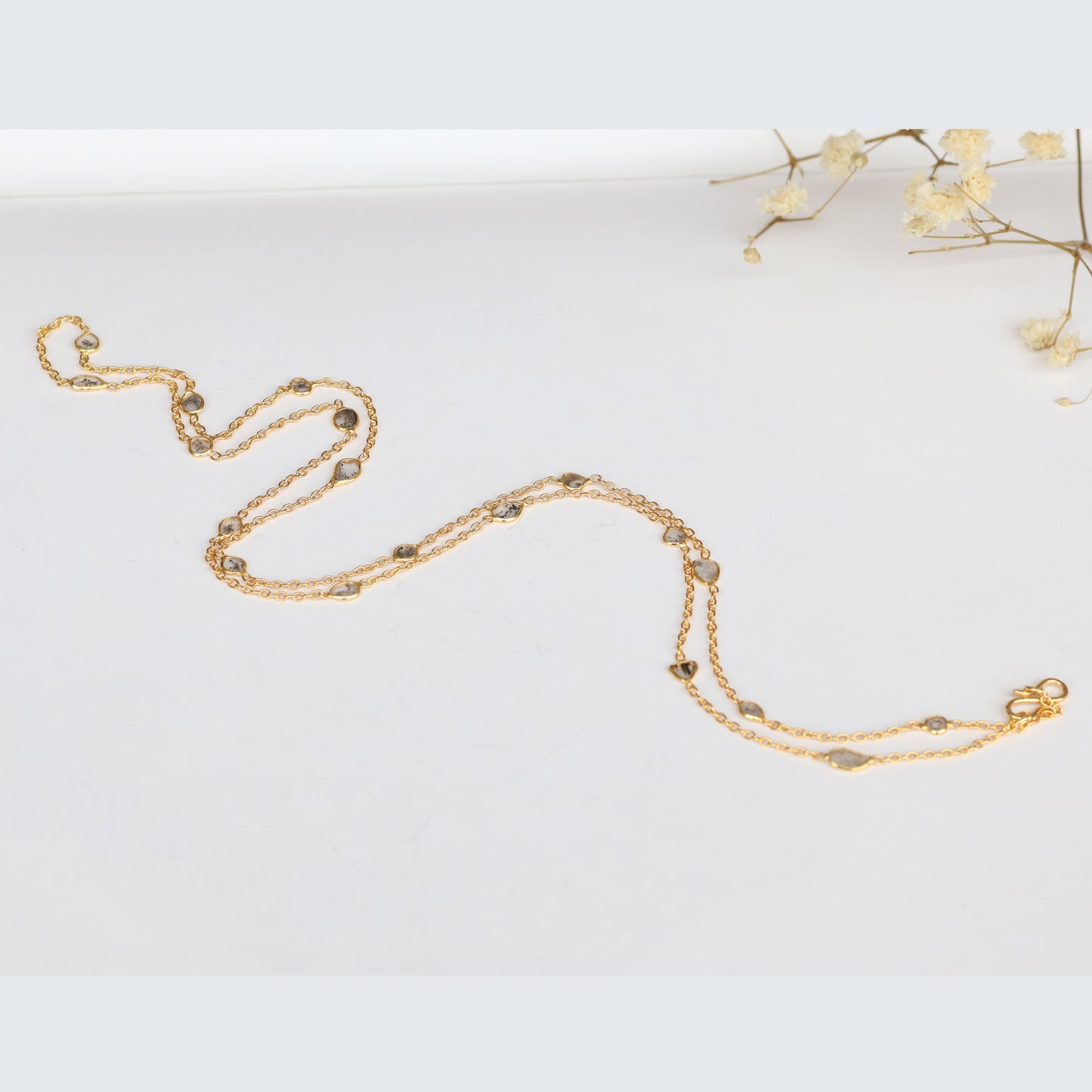 Zuri Gold Plated Diamond Chain