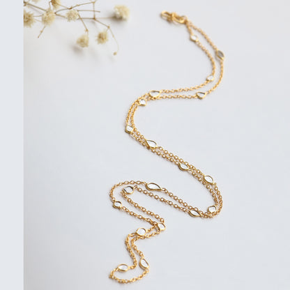 Zuri Gold Plated Diamond Chain