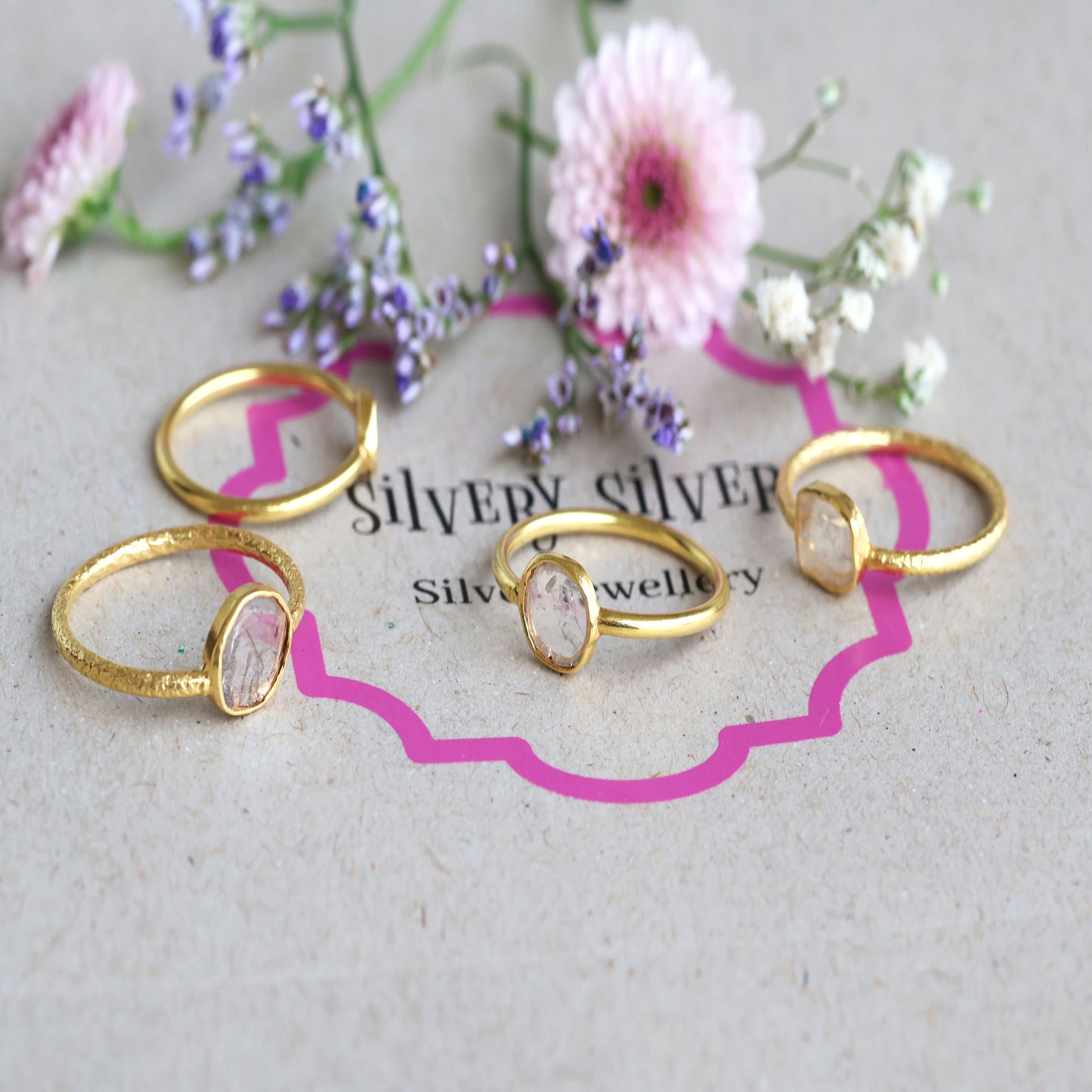 Veda Gold Plated Diamond Ring