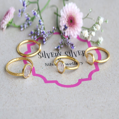 Veda Gold Plated Diamond Ring