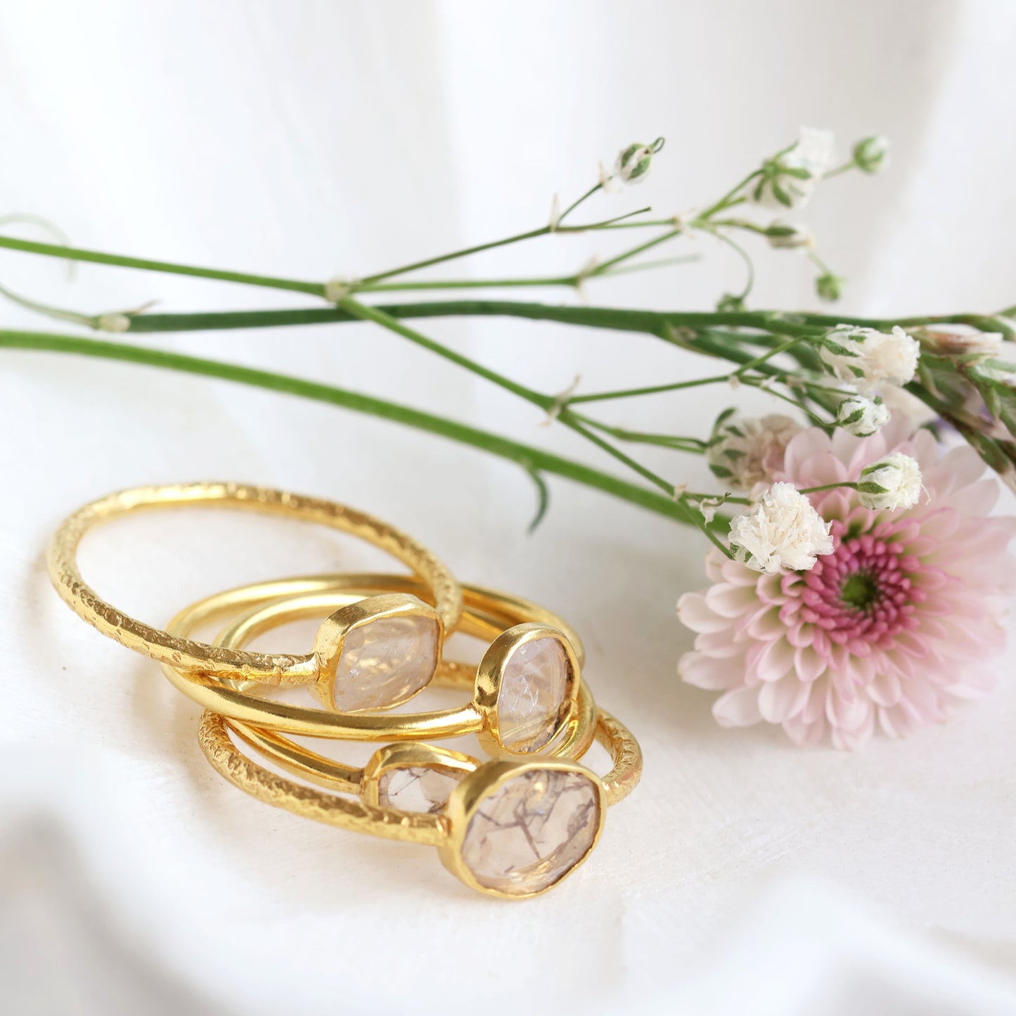 Veda Gold Plated Diamond Ring