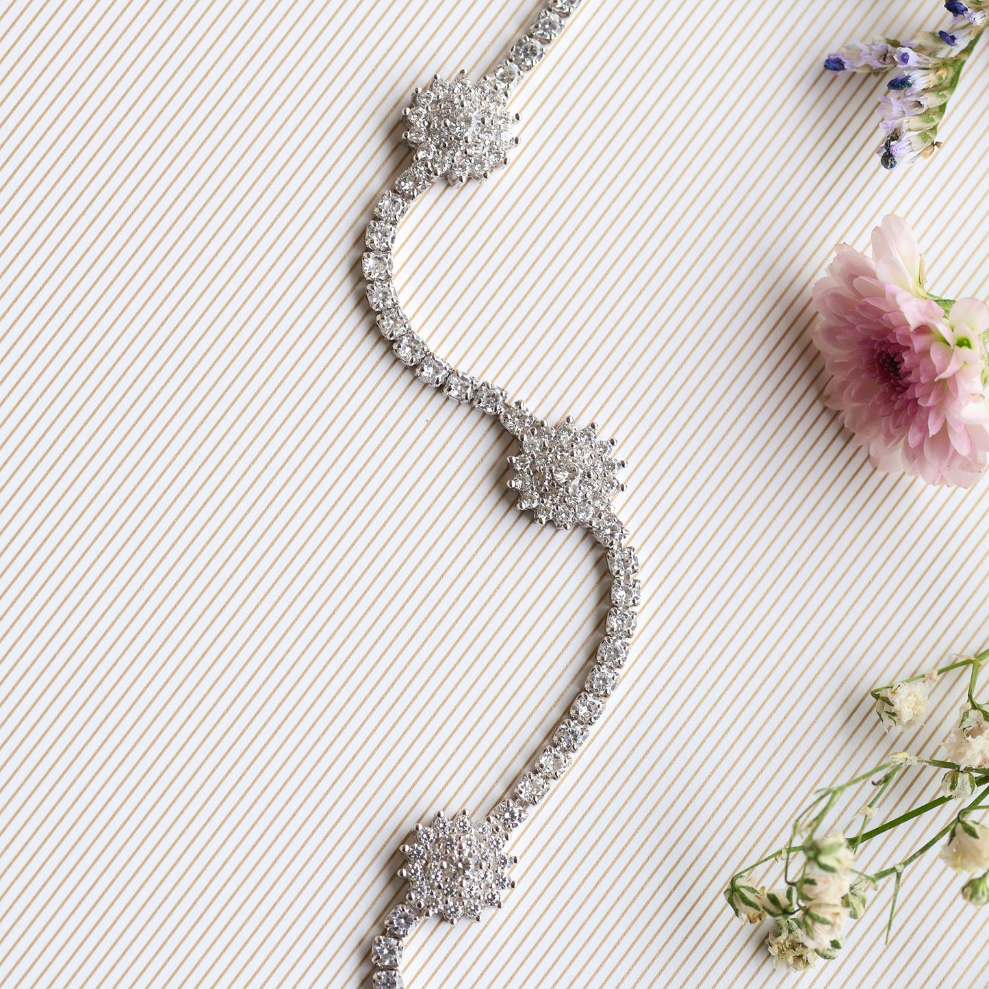 Rosa Silver Bracelet