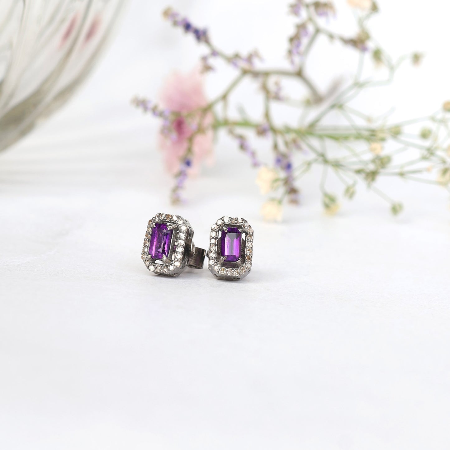 Amethyst  Studs