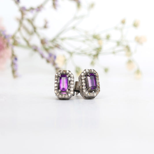 Amethyst  Studs