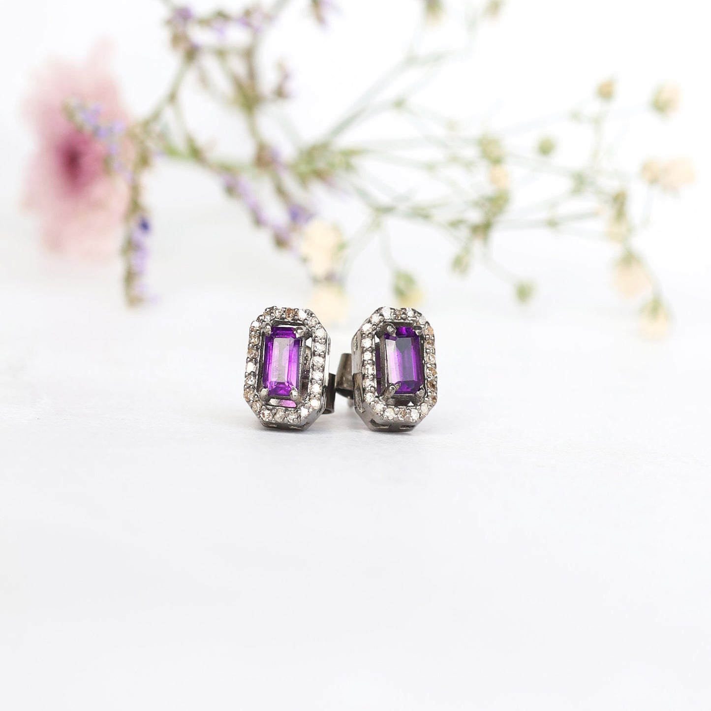 Amethyst  Studs