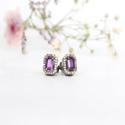 Amethyst  Studs