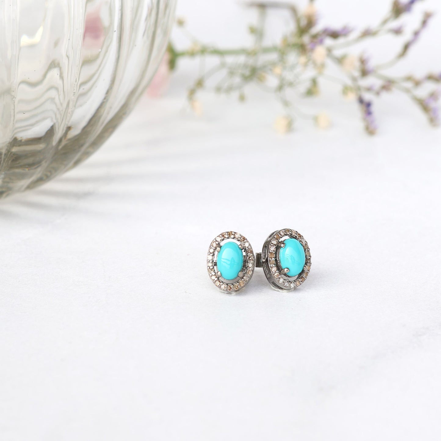 Turquoise Studs - Oval