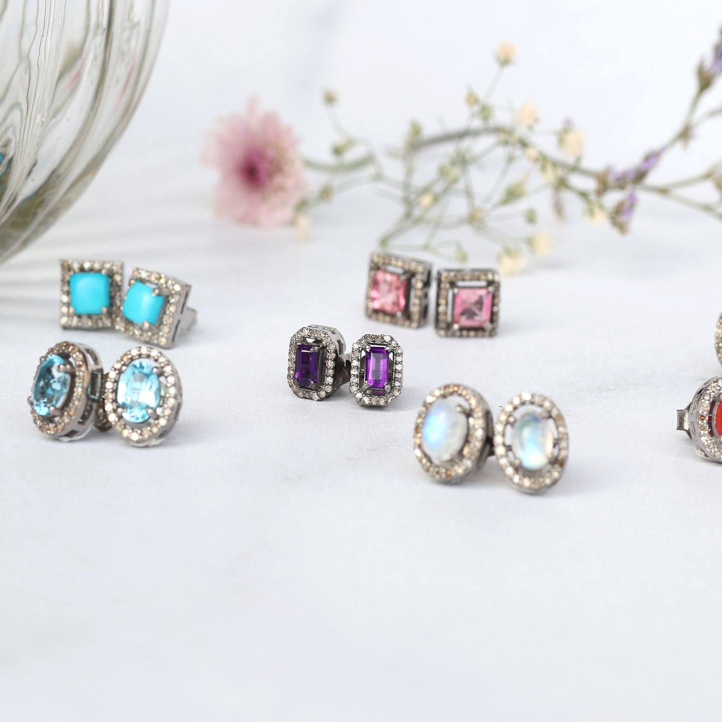 Amethyst  Studs
