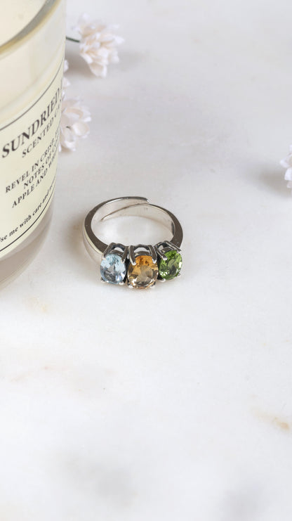 Aarya Tri-Glow Ring
