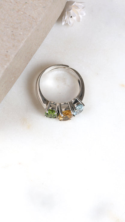 Aarya Tri-Glow Ring
