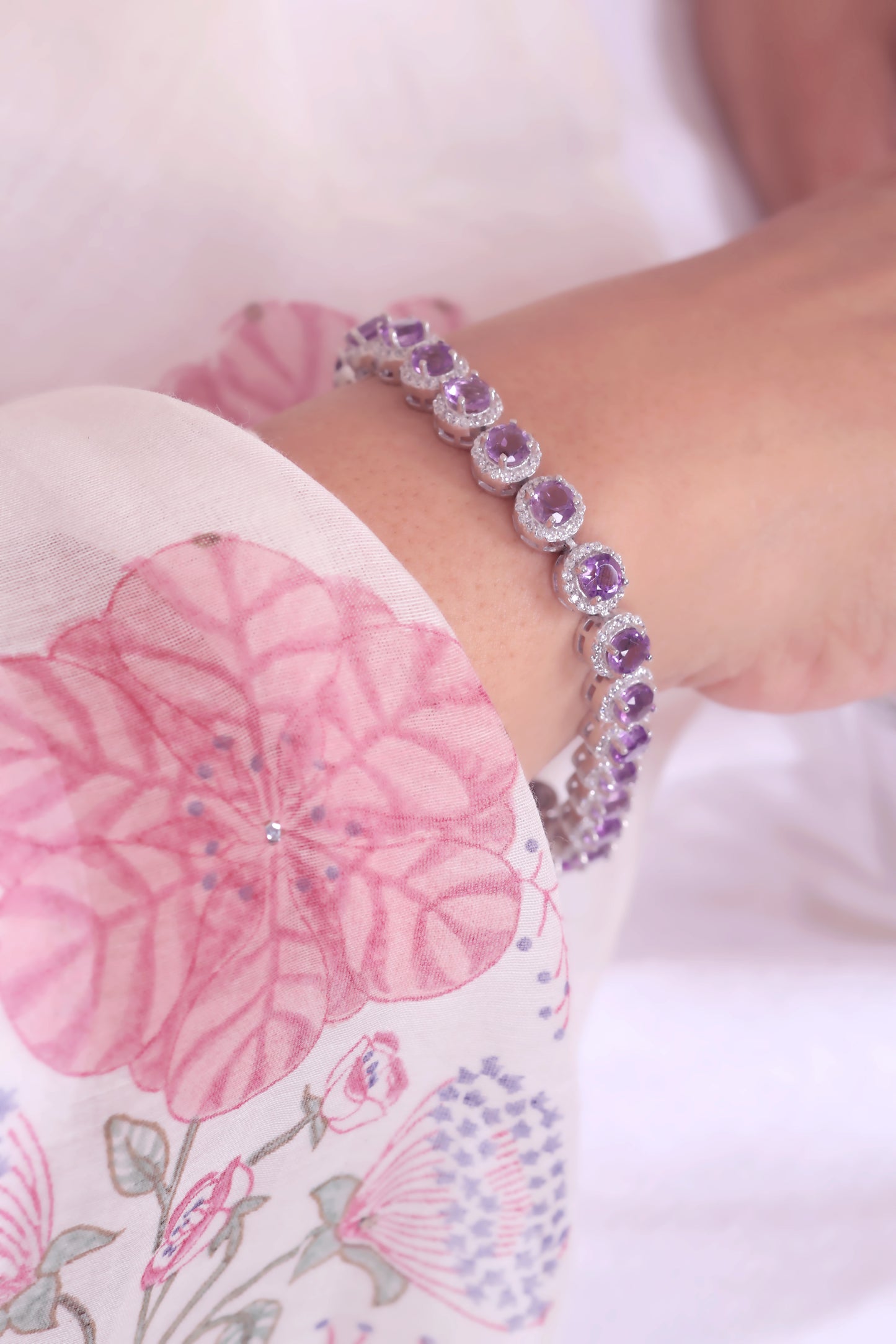 Natural Amethyst Bracelet