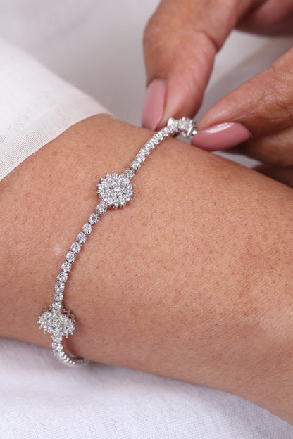 Rosa Silver Bracelet