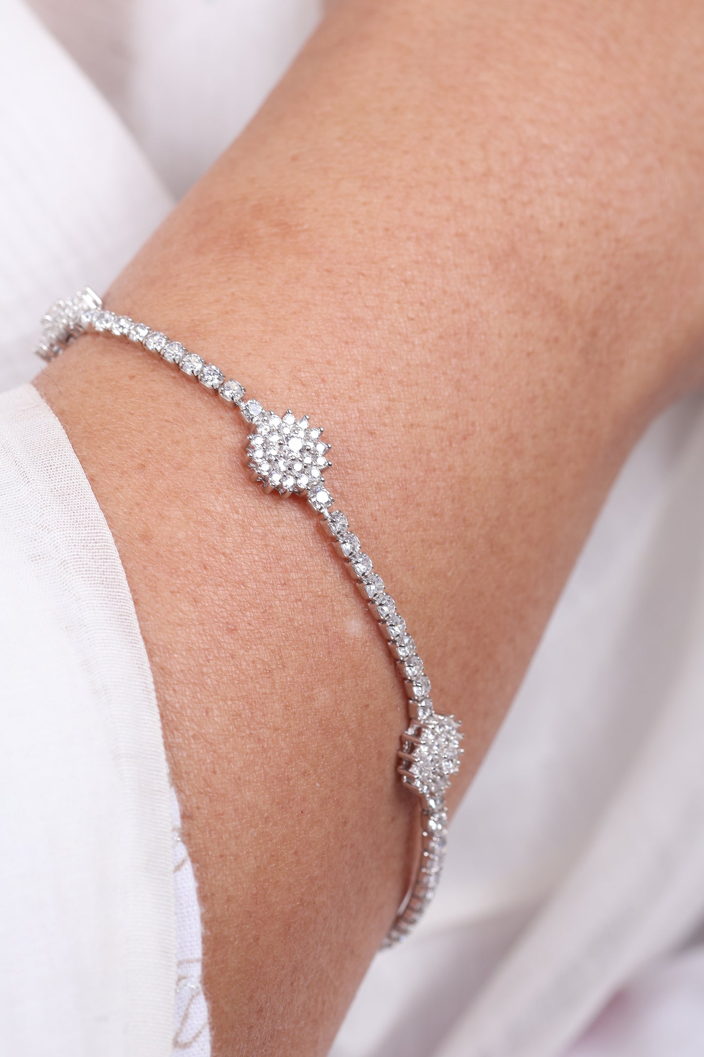 Rosa Silver Bracelet