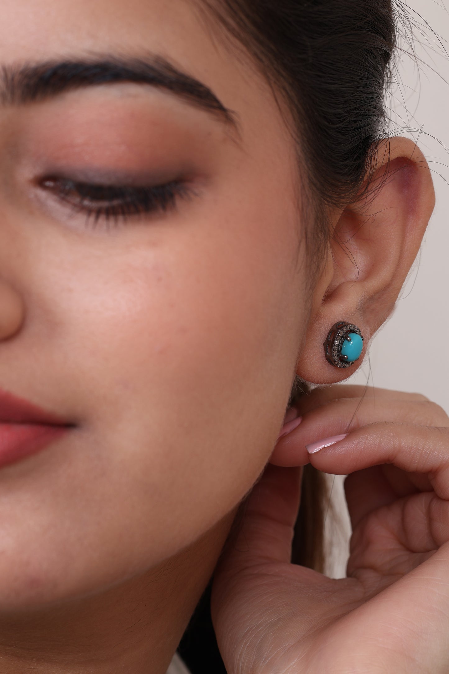Turquoise Studs - Oval