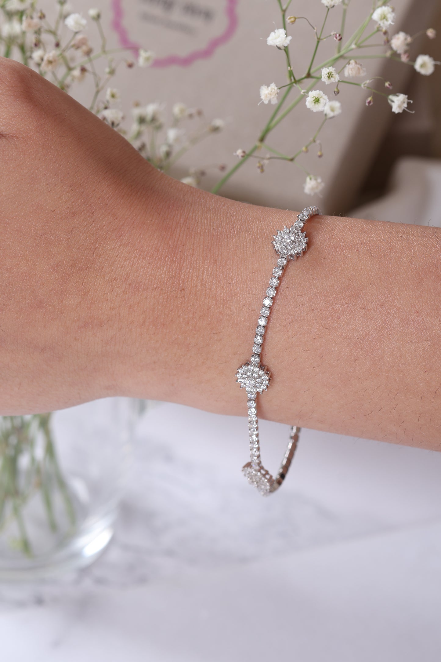 Rosa Silver Bracelet