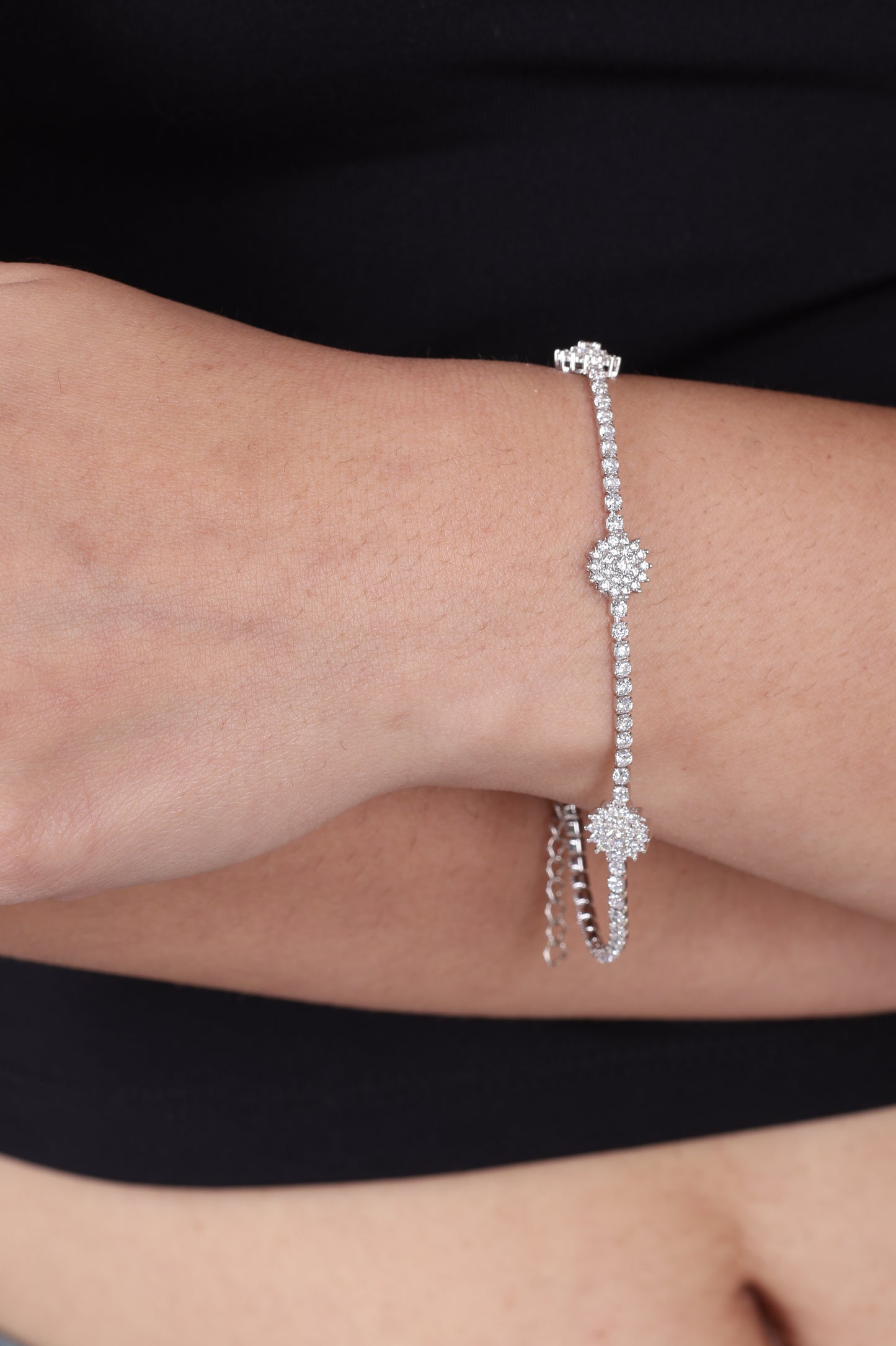 Rosa Silver Bracelet