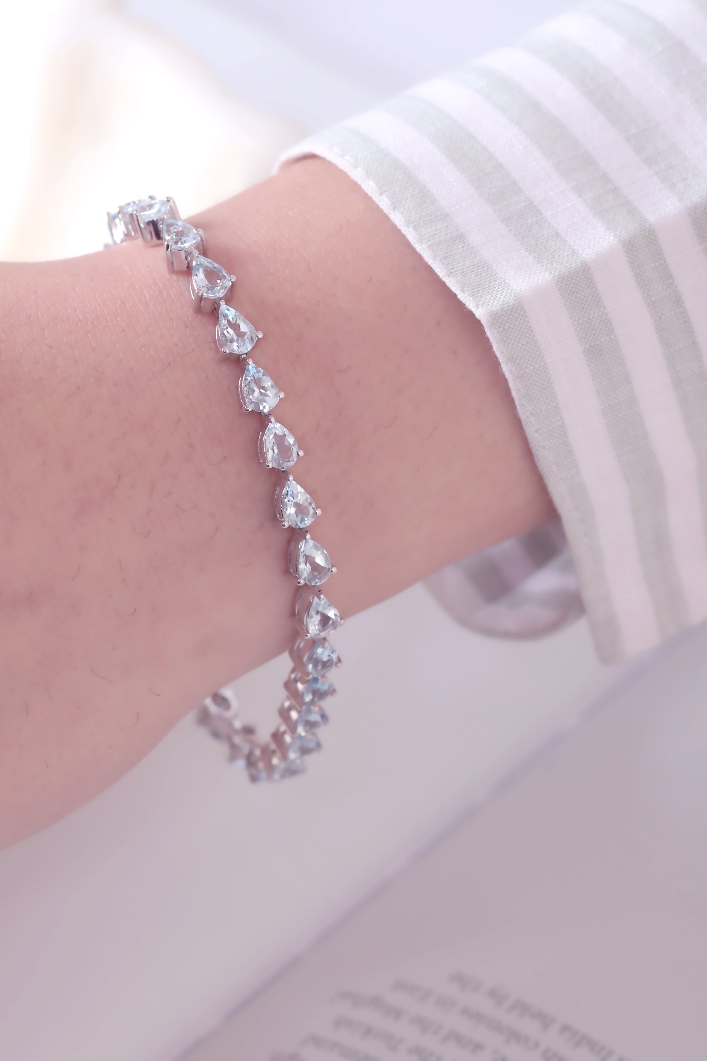 Natural Aquamarine Bracelet