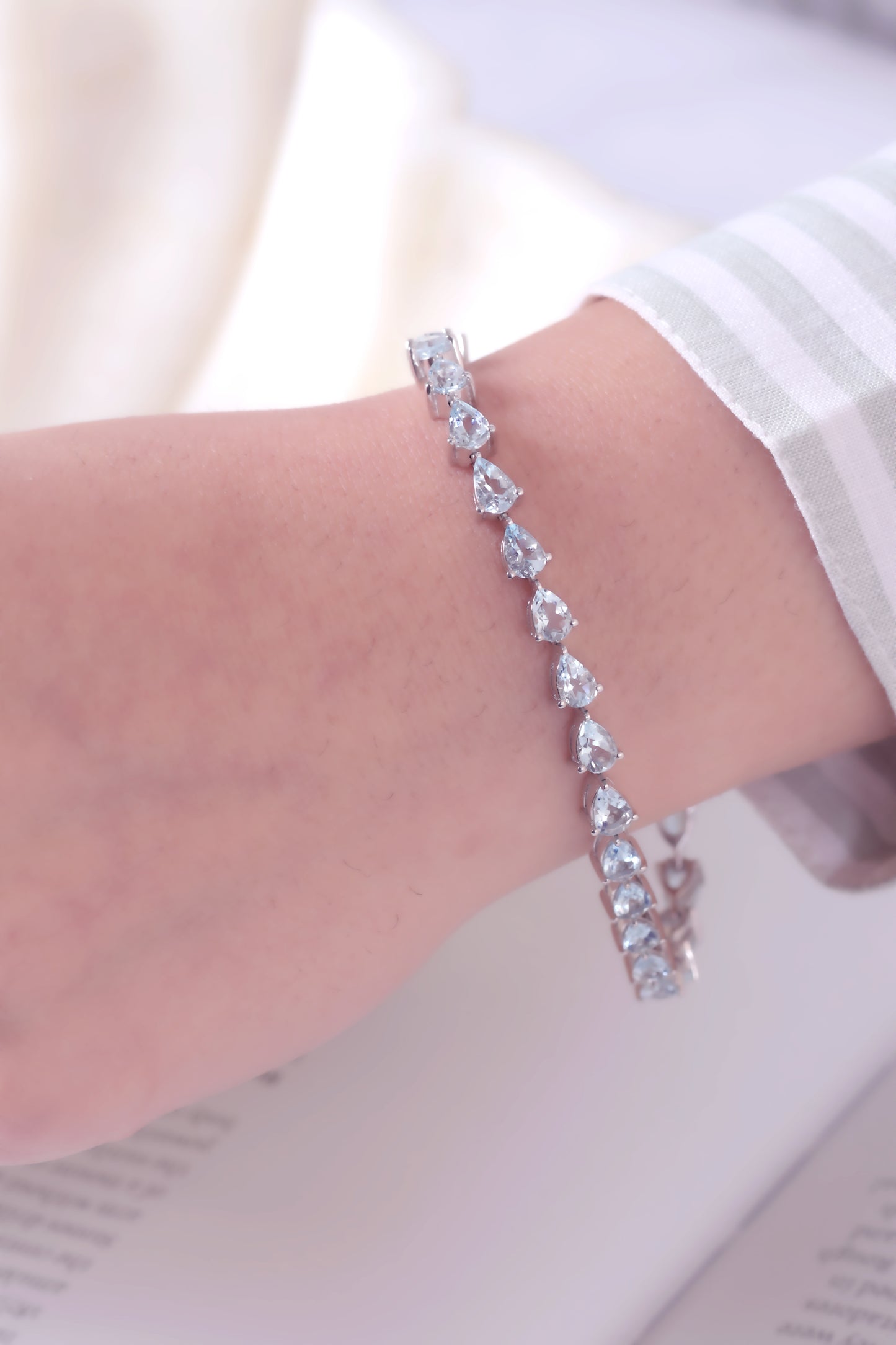 Natural Aquamarine Bracelet