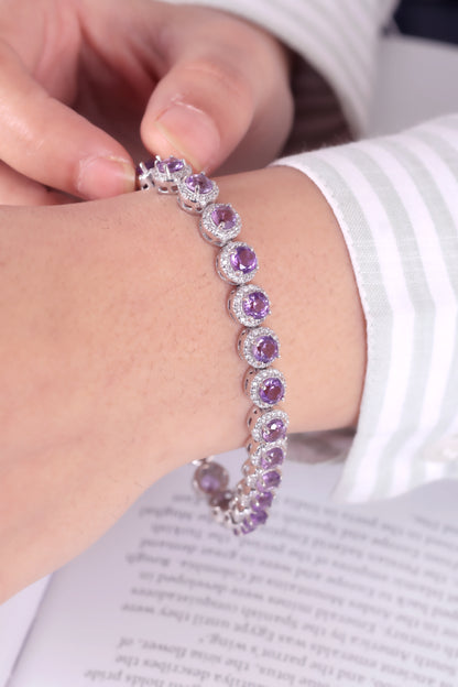 Natural Amethyst Bracelet