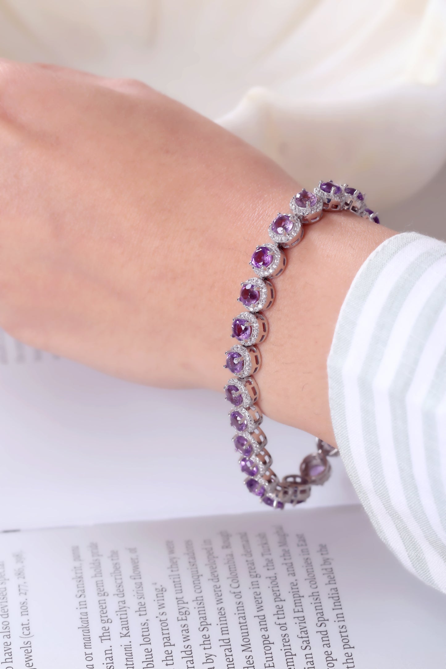 Natural Amethyst Bracelet