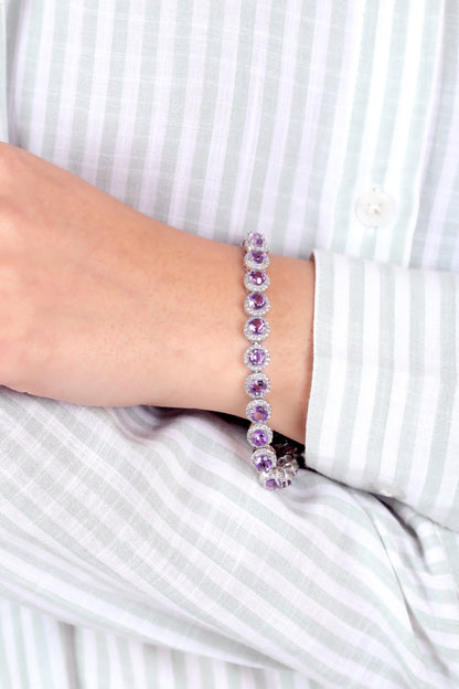 Natural Amethyst Bracelet
