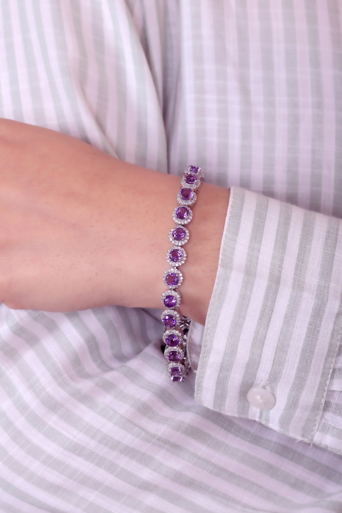 Natural Amethyst Bracelet