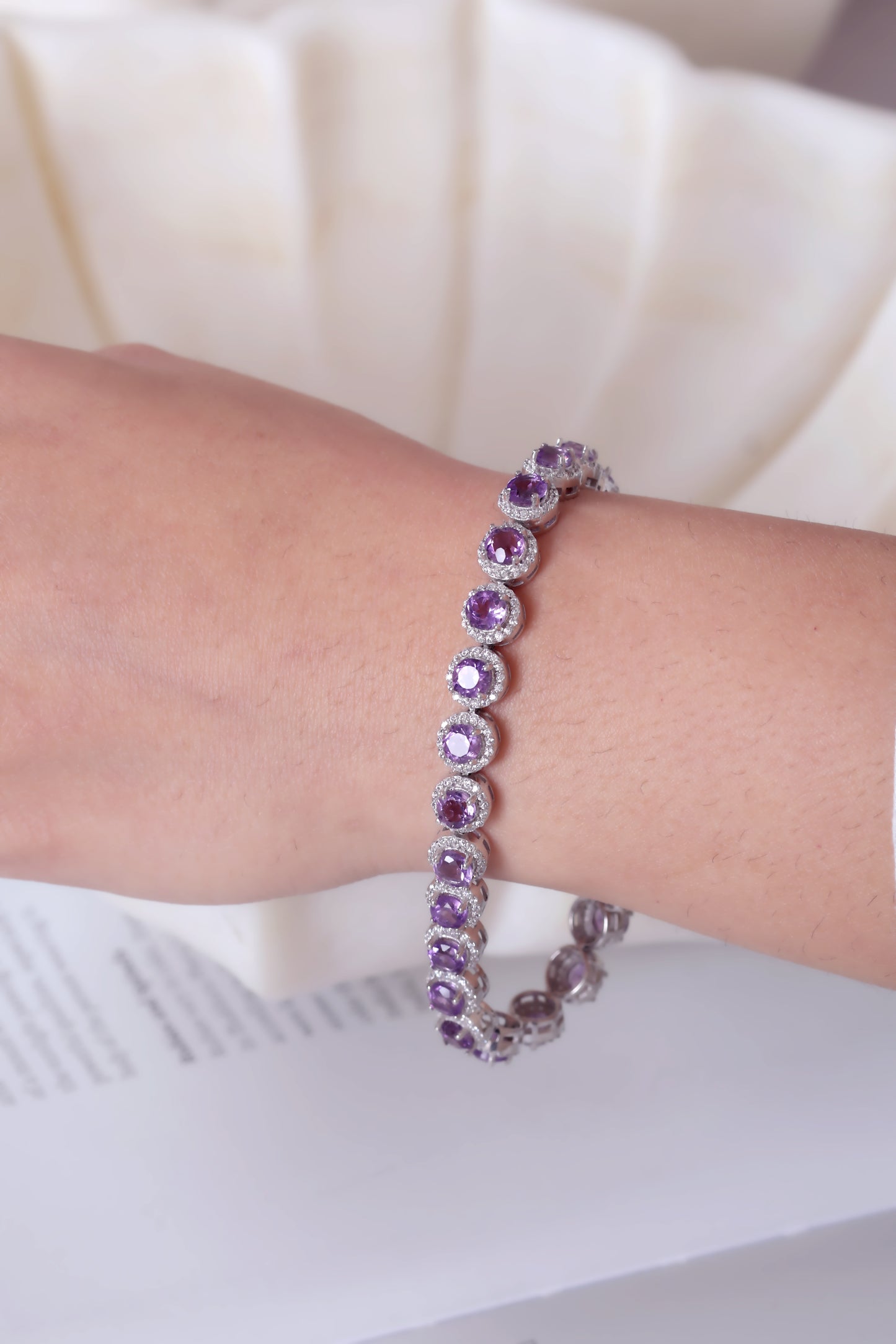 Natural Amethyst Bracelet