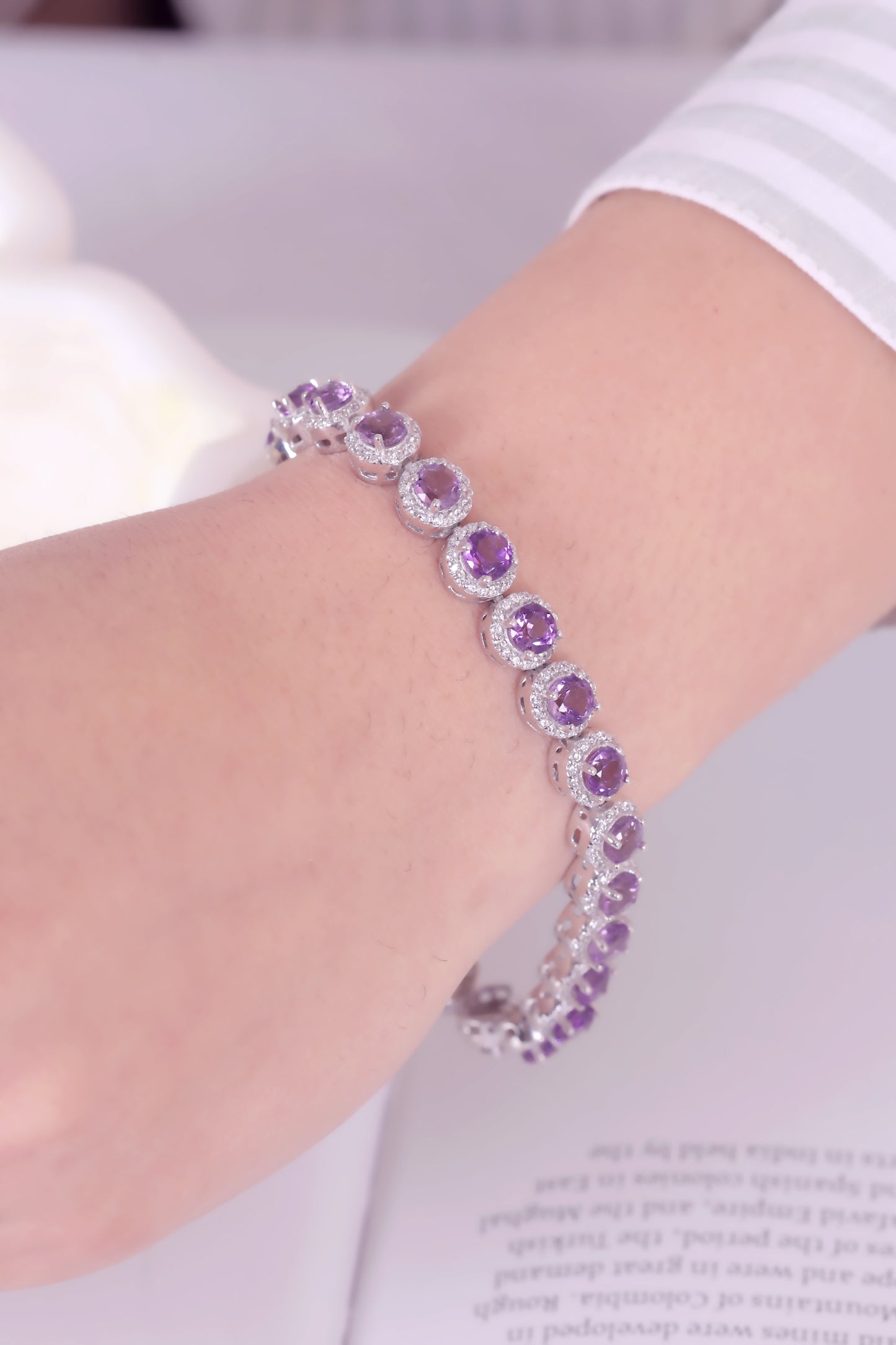 Natural Amethyst Bracelet