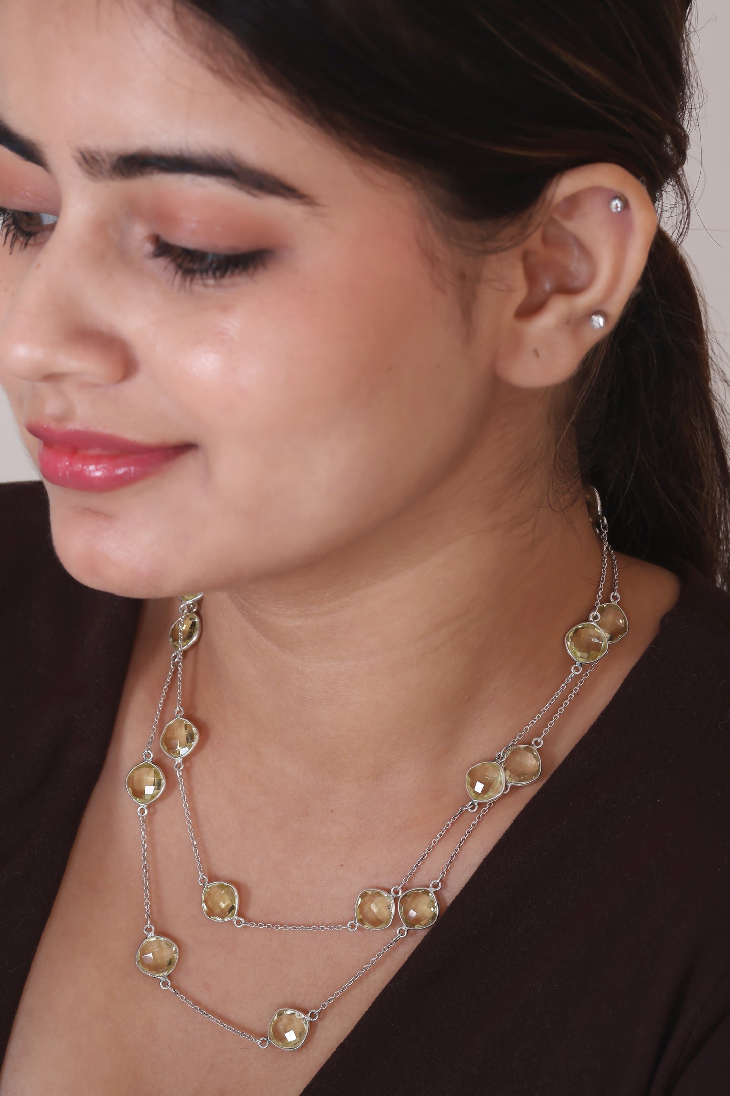 Rhea Citrine Necklace